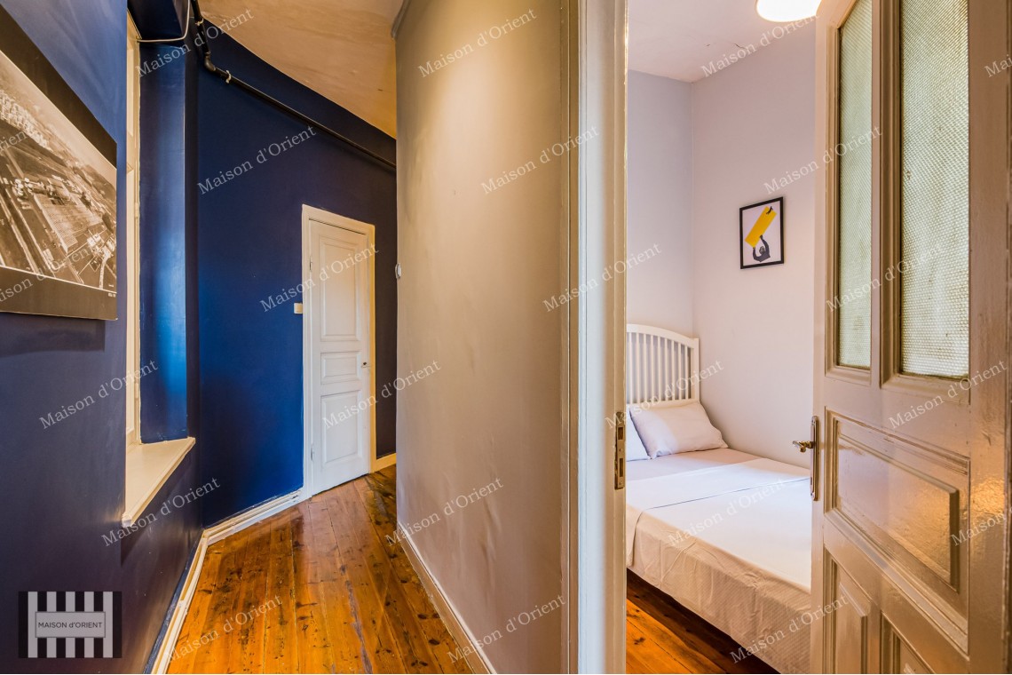 3+1 Furnished Apartment for Rent in Historical Building, Galata