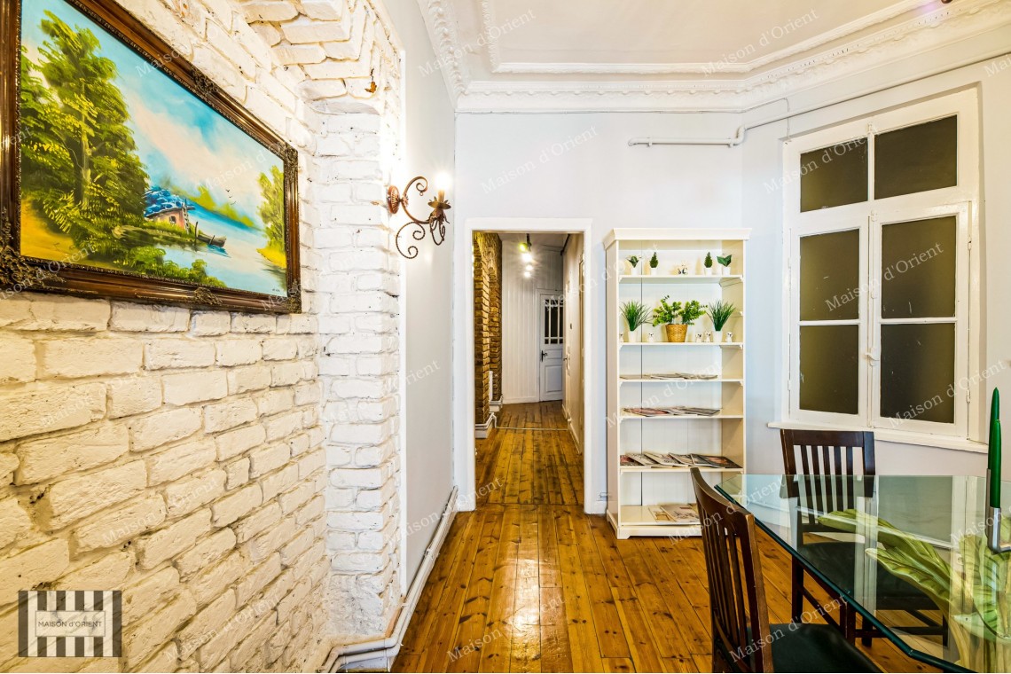 3+1 Furnished Apartment for Rent in Historical Building, Galata