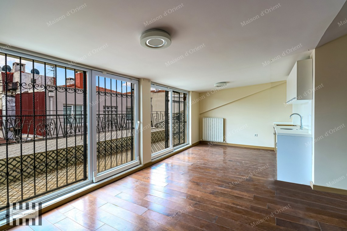 4+1 Duplex for Rent with Terrace in Cihangir Susam Street
