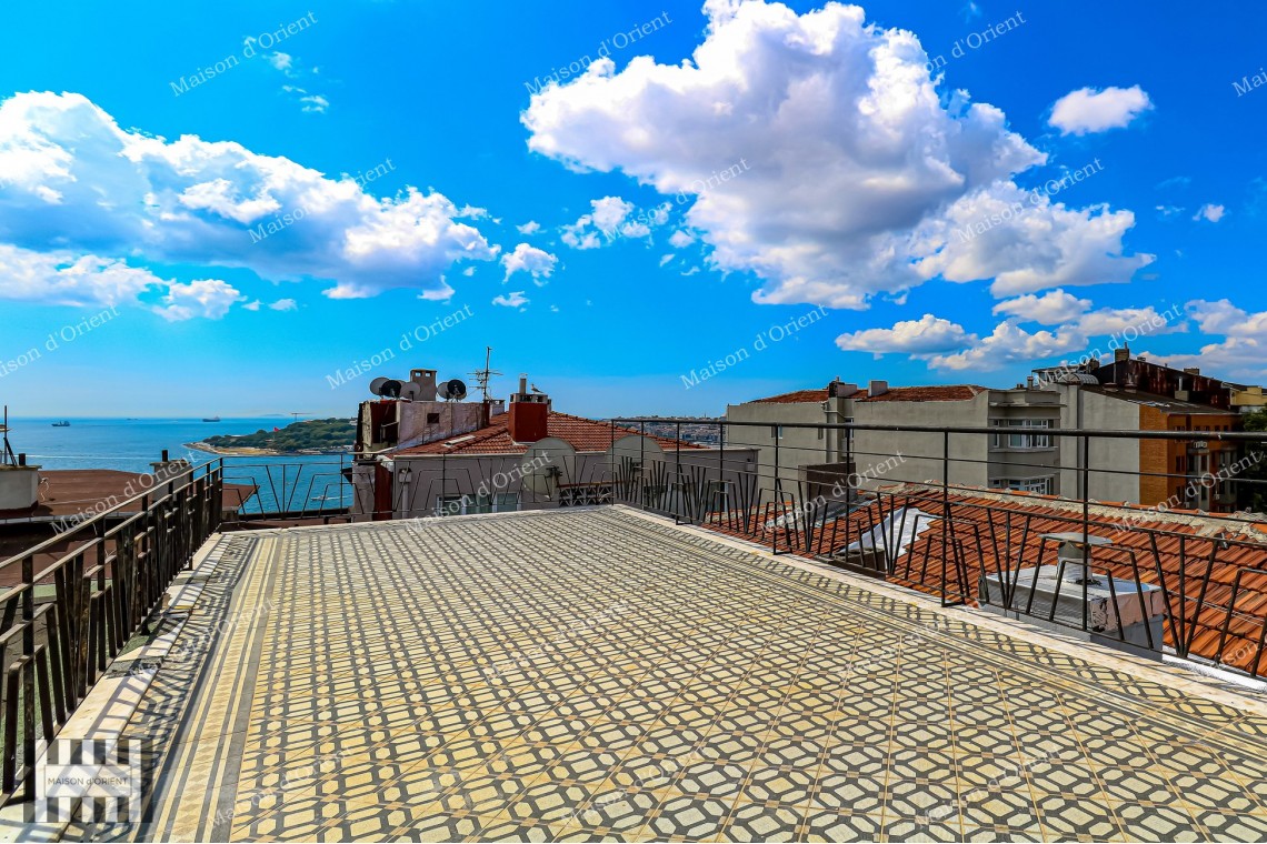 4+1 Duplex for Rent with Terrace in Cihangir Susam Street