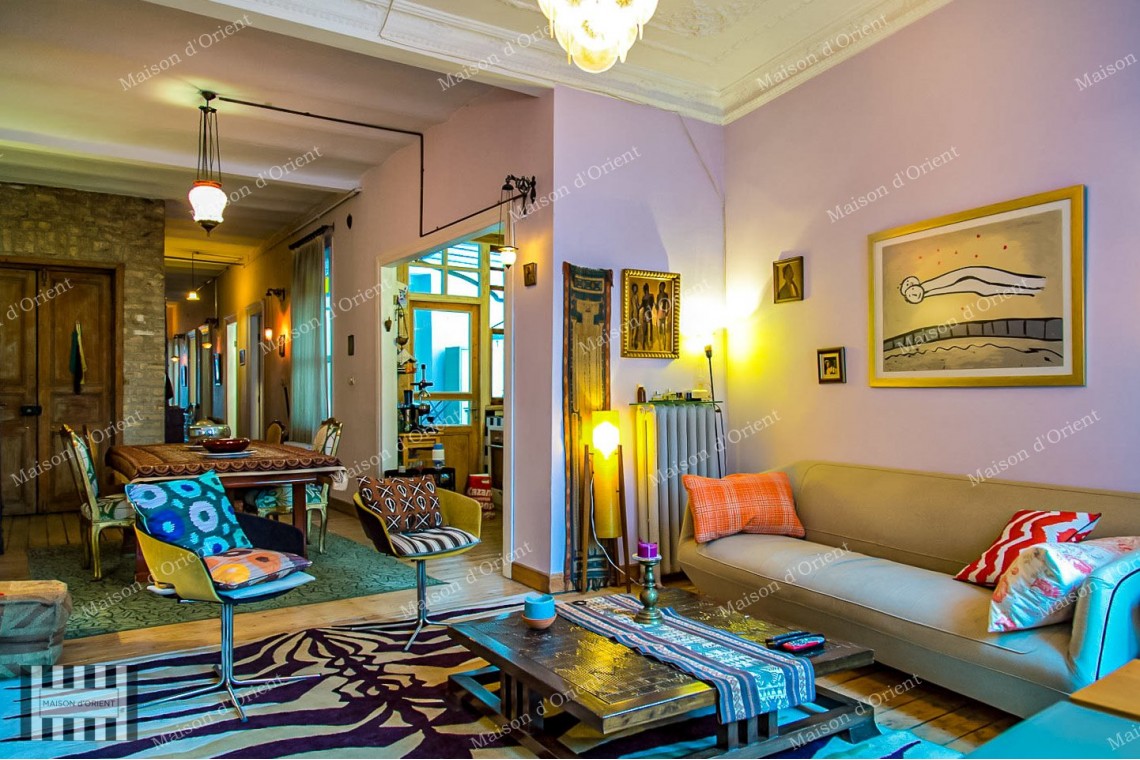 3+1 Flat for Rent with View and Balcony in Galata