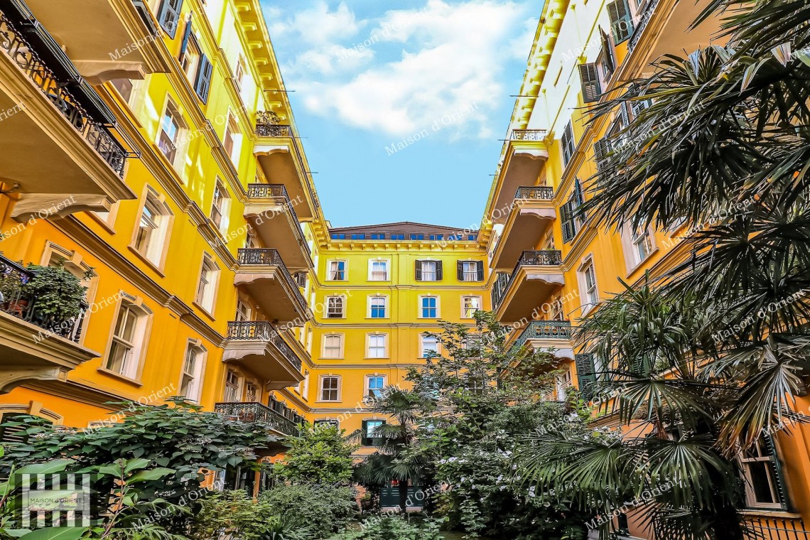 3+2 Flat for Rent with Bosphorus View in Historical Doğan Apartment