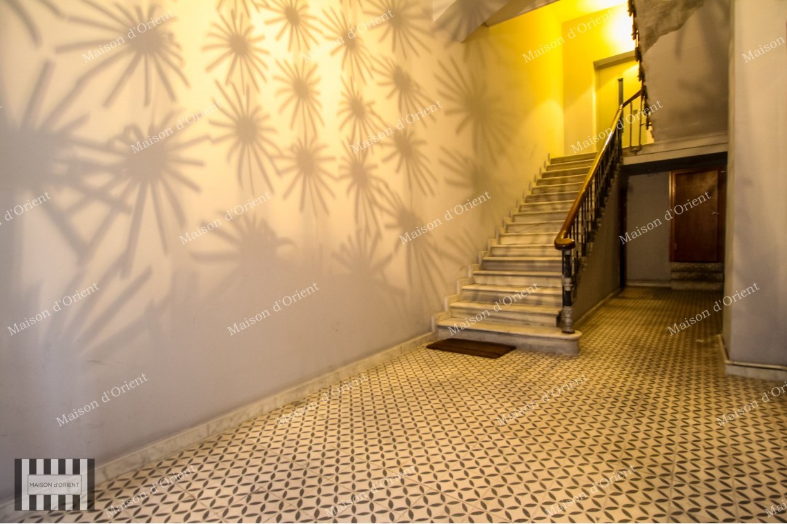 2+1 Flat for Sale with Private Terrace in Historical Building, Çukurcuma 
