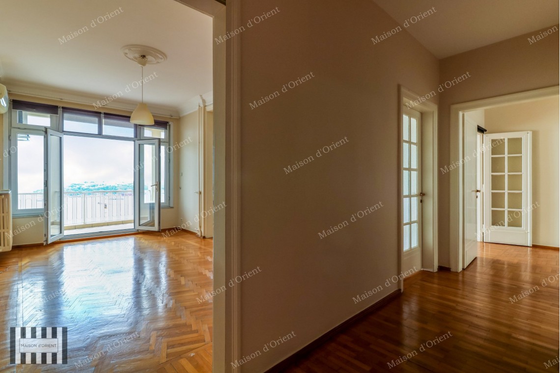 2+1 Flat for Rent with Terrace and View in Cihangir Susam Street
