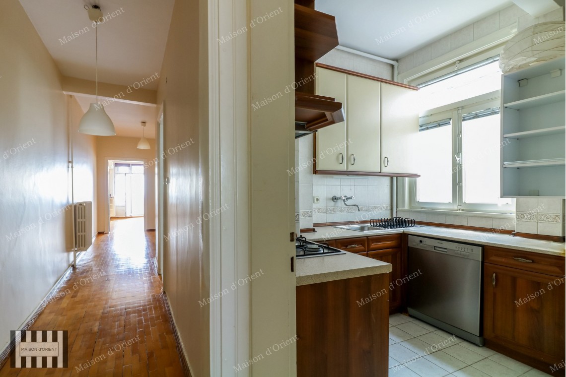2+1 Flat for Rent with Terrace and View in Cihangir Susam Street