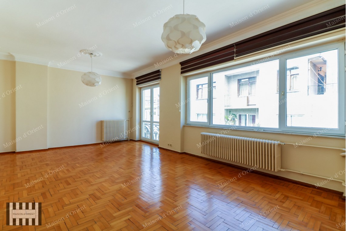 2+1 Flat for Rent with Terrace and View in Cihangir Susam Street