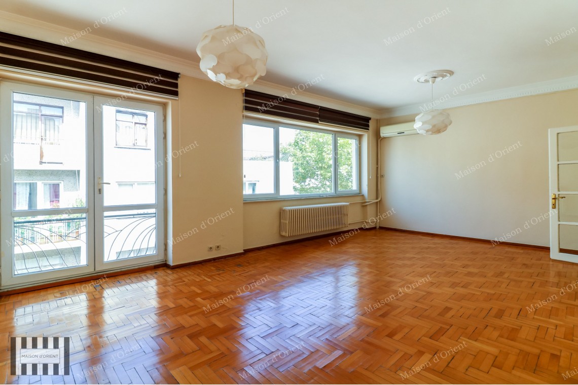 2+1 Flat for Rent with Terrace and View in Cihangir Susam Street