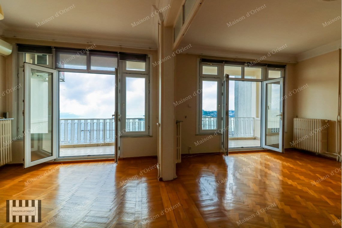2+1 Flat for Rent with Terrace and View in Cihangir Susam Street