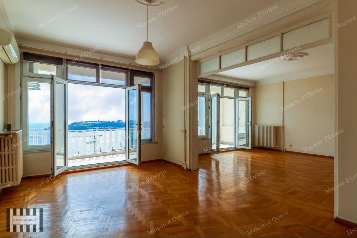 2+1 Flat for Rent with Terrace and View in Cihangir Susam Street
