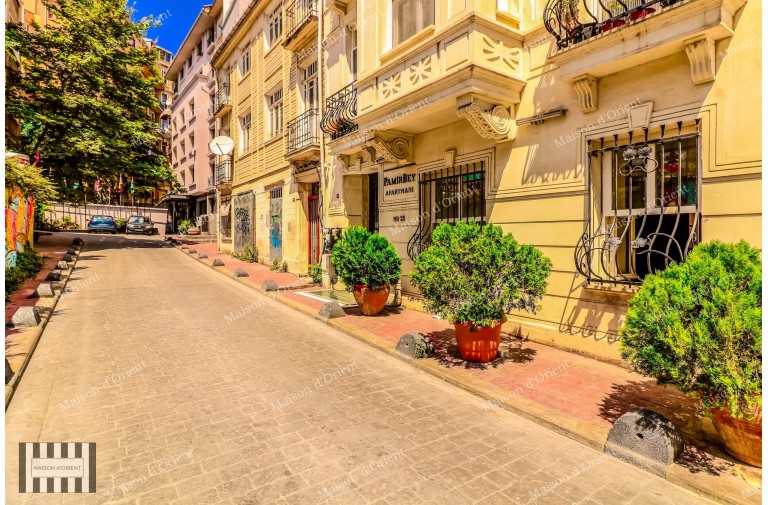 2+1 Duplex with Garden for Rent in Historical Pamir Bey Building