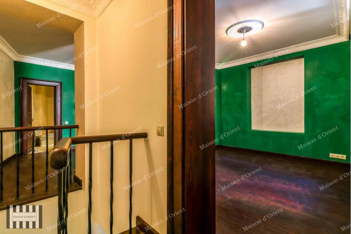 2+1 Duplex with Garden for Rent in Historical Pamir Bey Building