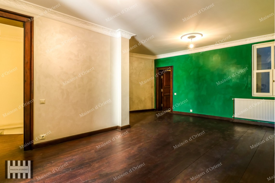 2+1 Duplex with Garden for Rent in Historical Pamir Bey Building