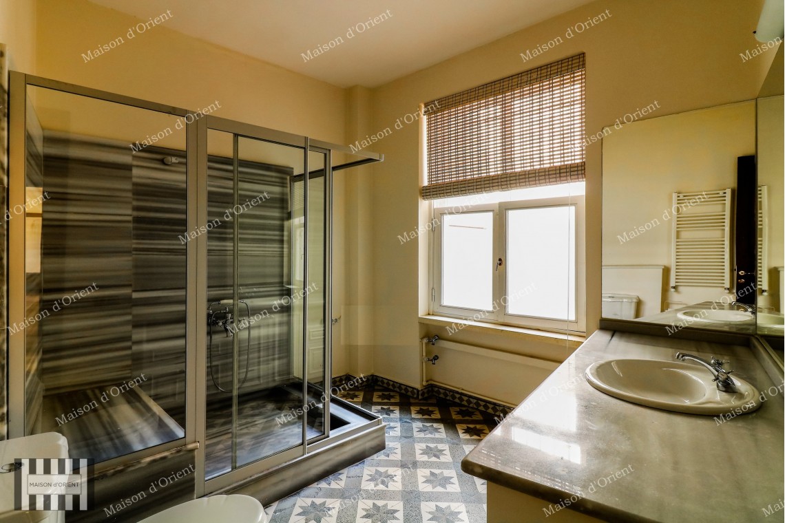 2+1 Duplex with Garden for Rent in Historical Pamir Bey Building