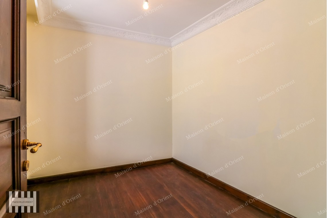 2+1 Duplex with Garden for Rent in Historical Pamir Bey Building