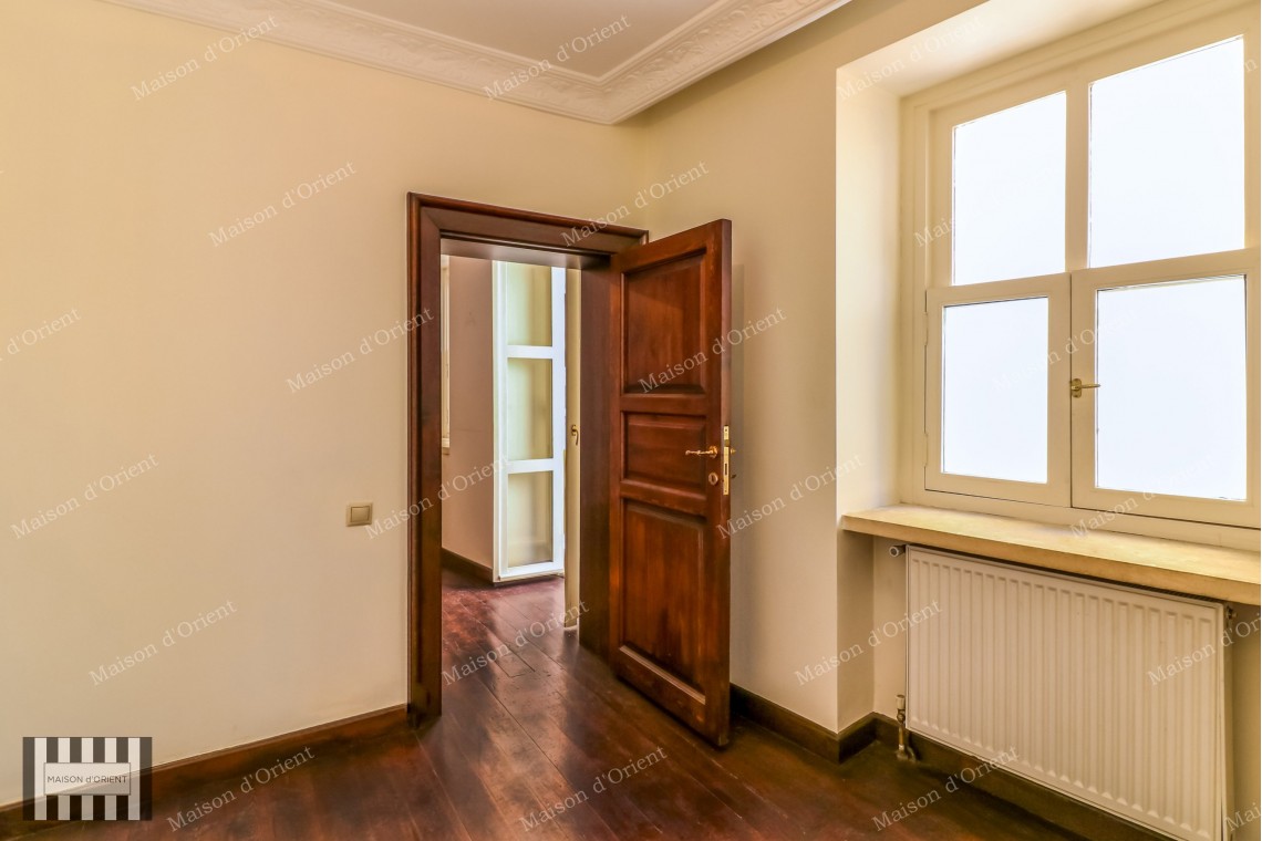 2+1 Duplex with Garden for Rent in Historical Pamir Bey Building