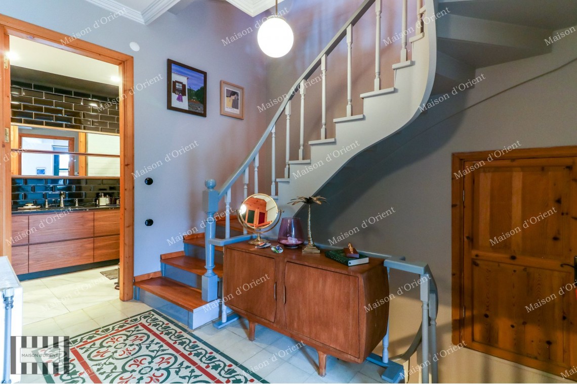 Historical Mansion with Private Garden and Terrace for Rent in Cihangir