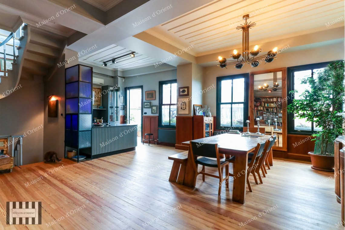 Historical Mansion with Private Garden and Terrace for Rent in Cihangir