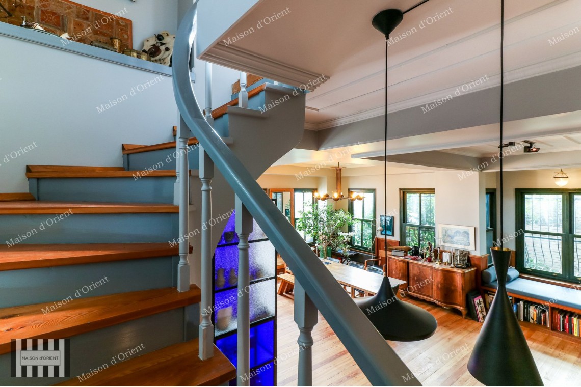 Historical Mansion with Private Garden and Terrace for Rent in Cihangir