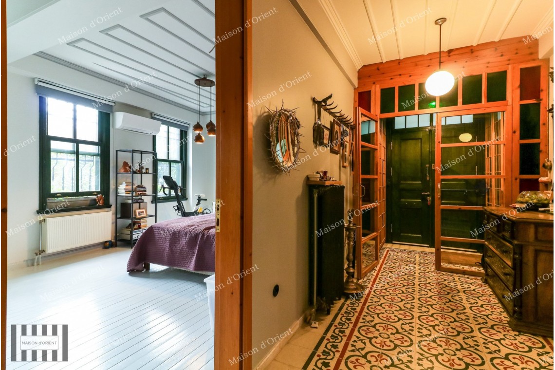 Historical Mansion with Private Garden and Terrace for Rent in Cihangir