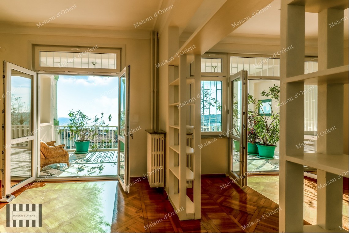 2+2 Flat for Rent with Terrace and View in Cihangir Susam Street