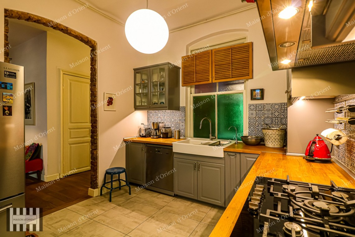 Renovated 3+1 Flat for Sale in Historical Building, Galata
