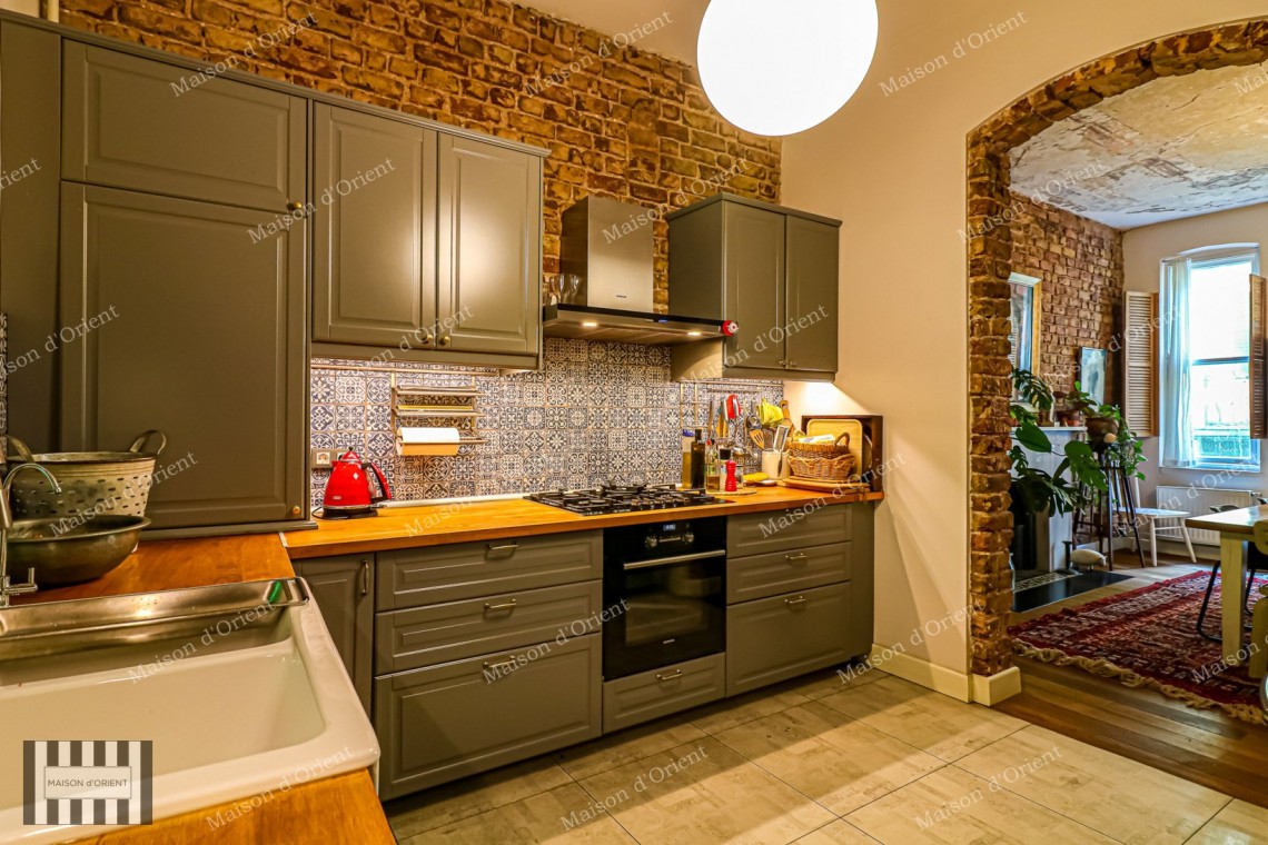 Renovated 3+1 Flat for Sale in Historical Building, Galata