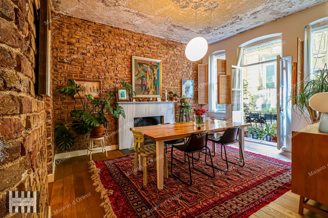 Renovated 3+1 Flat for Sale in Historical Building, Galata
