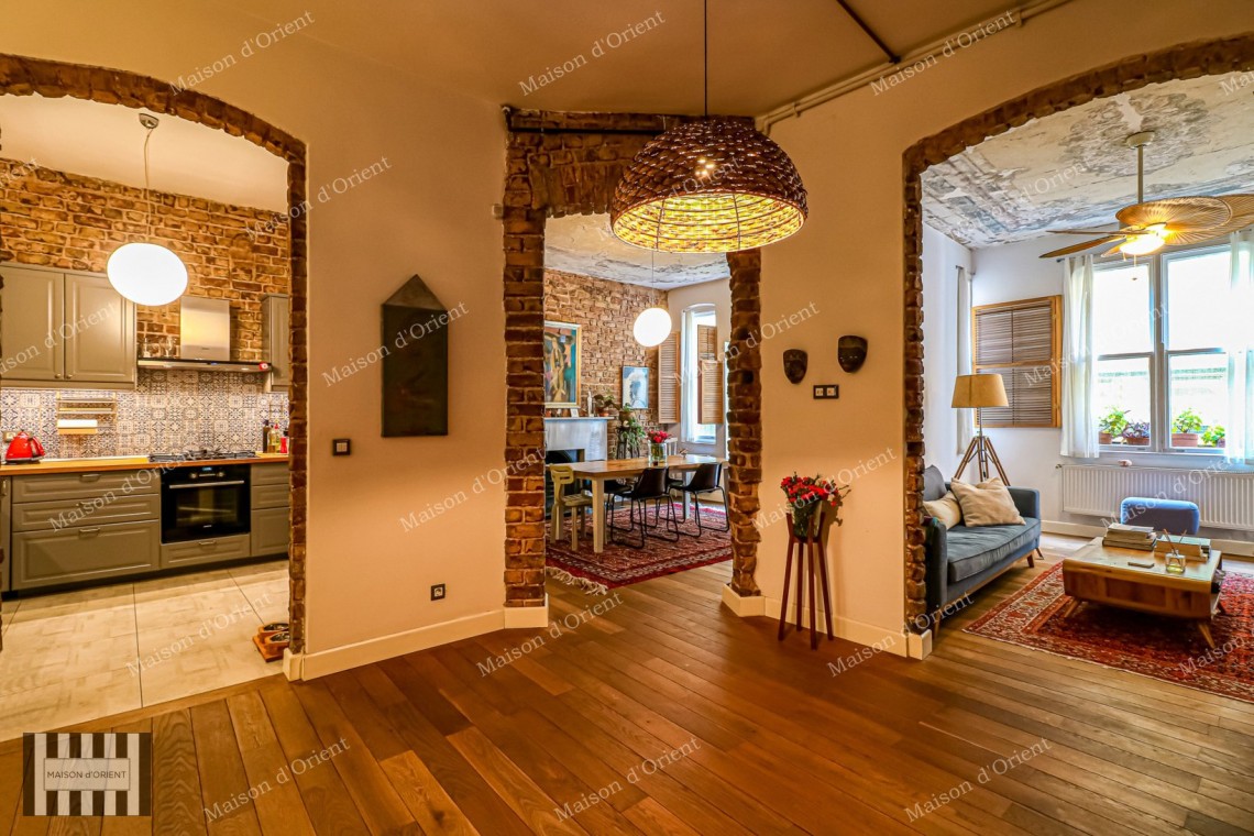 Renovated 3+1 Flat for Sale in Historical Building, Galata