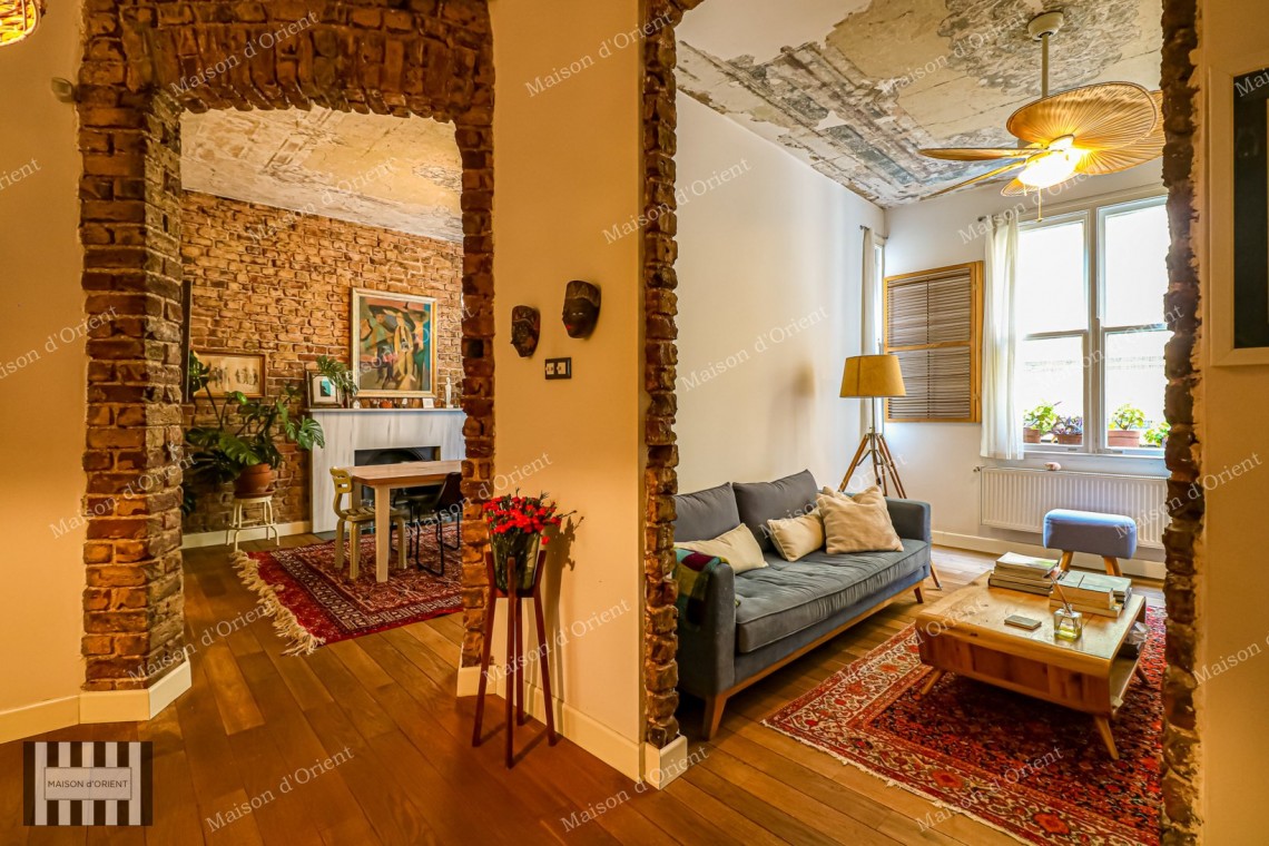 Renovated 3+1 Flat for Sale in Historical Building, Galata