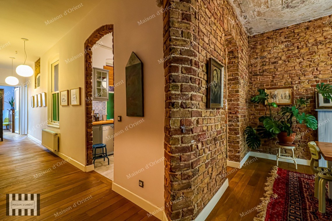 Renovated 3+1 Flat for Sale in Historical Building, Galata