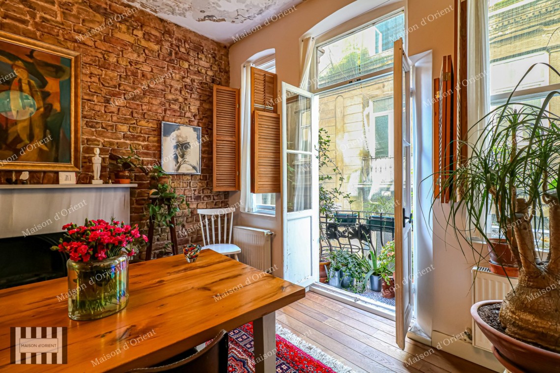 Renovated 3+1 Flat for Sale in Historical Building, Galata