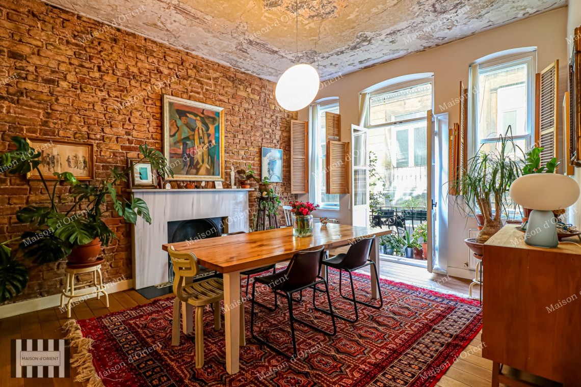 Renovated 3+1 Flat for Sale in Historical Building, Galata