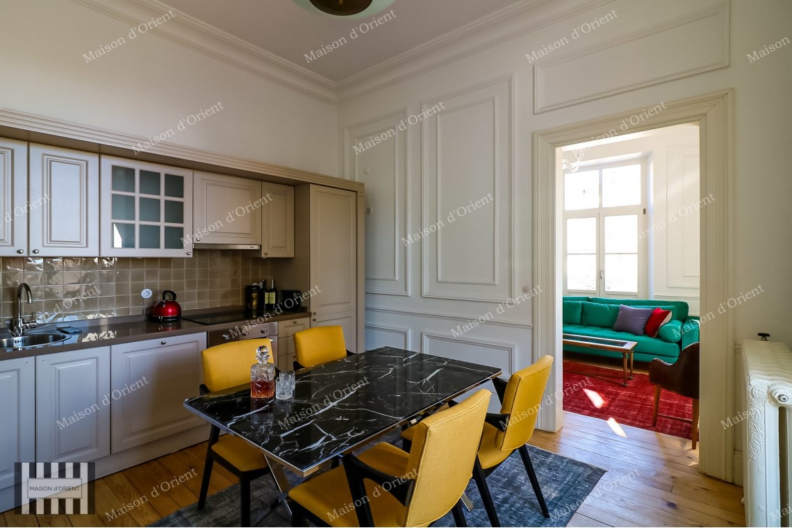 1+1 Flat for Sale in Historical Urgliavich Building in Galata