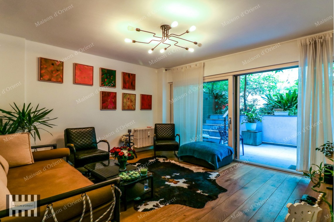 2+1 Furnished Flat for Rent with Private Garden in Cihangir