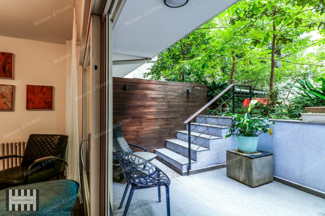 2+1 Furnished Flat for Rent with Private Garden in Cihangir