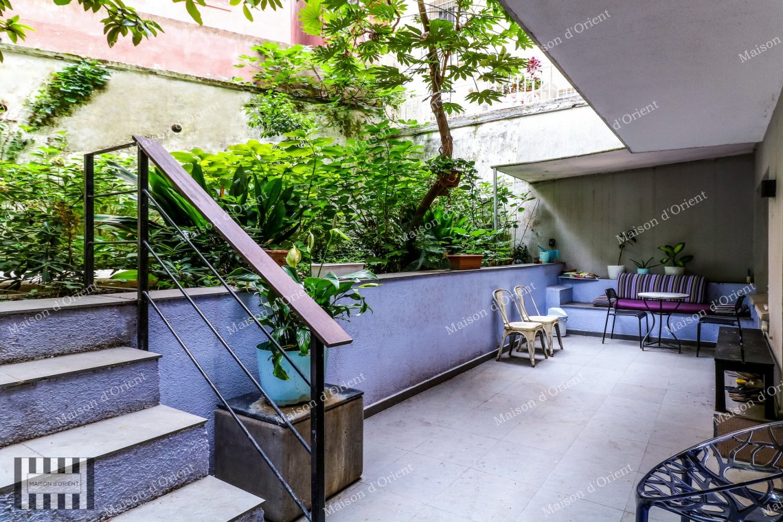 2+1 Furnished Flat for Rent with Private Garden in Cihangir