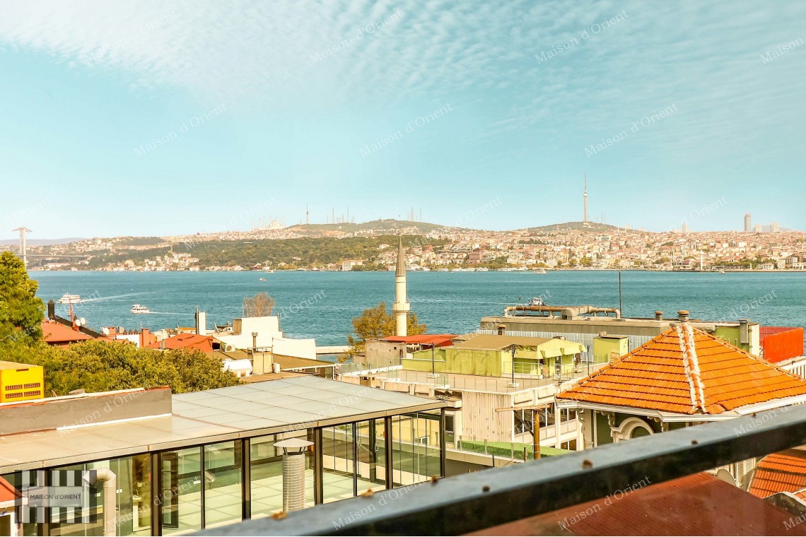 2+1 Rental Detached House with Bosphorus View in Cihangir