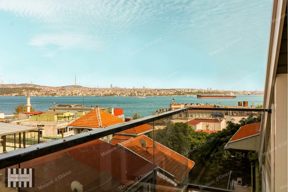 2+1 Rental Detached House with Bosphorus View in Cihangir