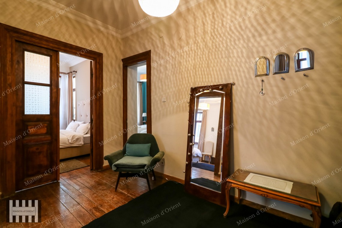 3+1 Flat for Rent in Historical Petraki Building, Galata