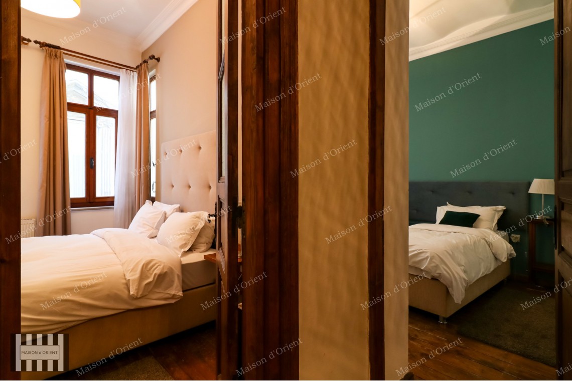 3+1 Flat for Rent in Historical Petraki Building, Galata