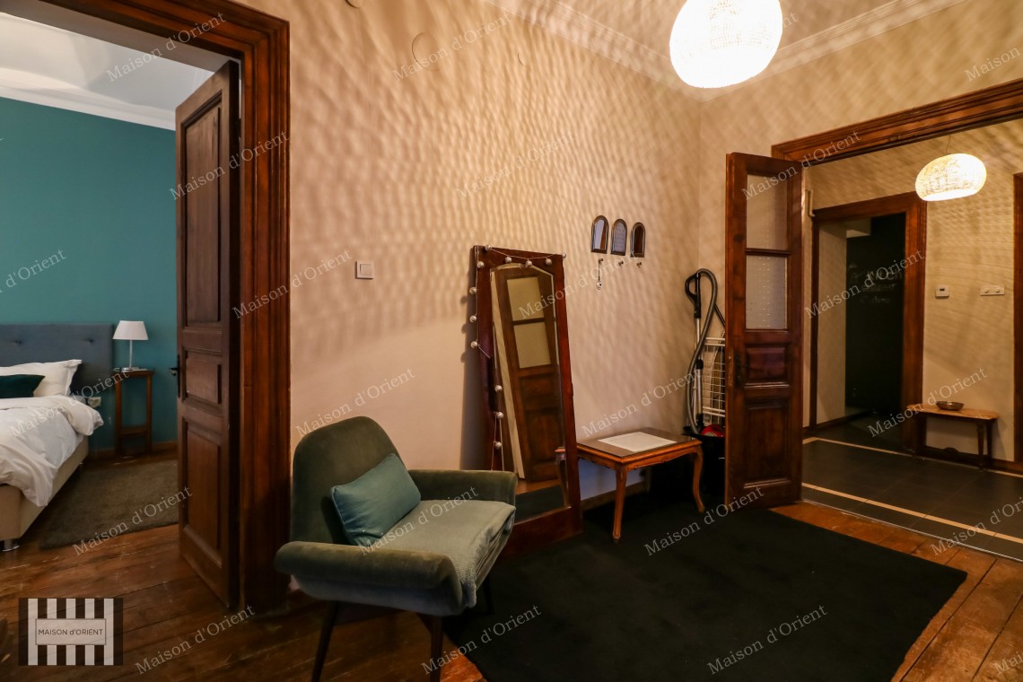 3+1 Flat for Rent in Historical Petraki Building, Galata