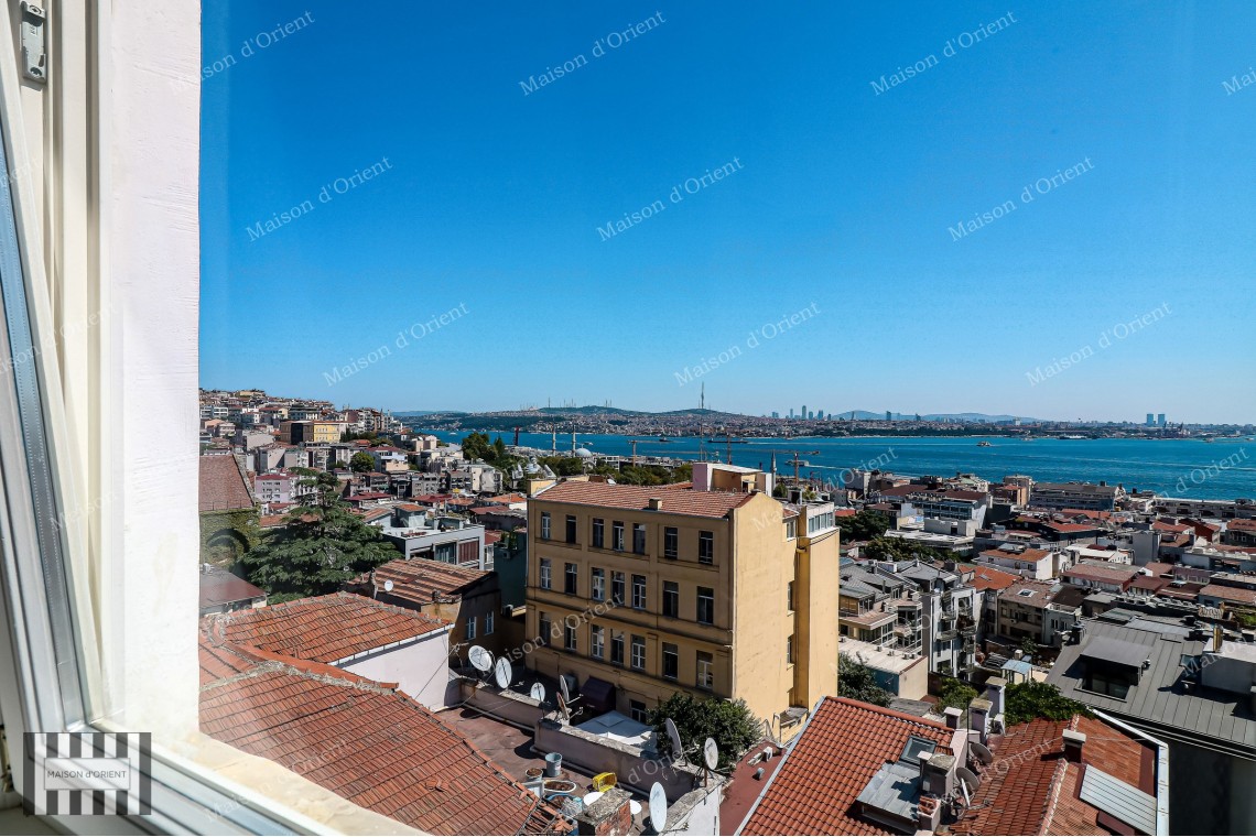 3+2 Rental Flat with Bosphorus View in Dogan Apartments