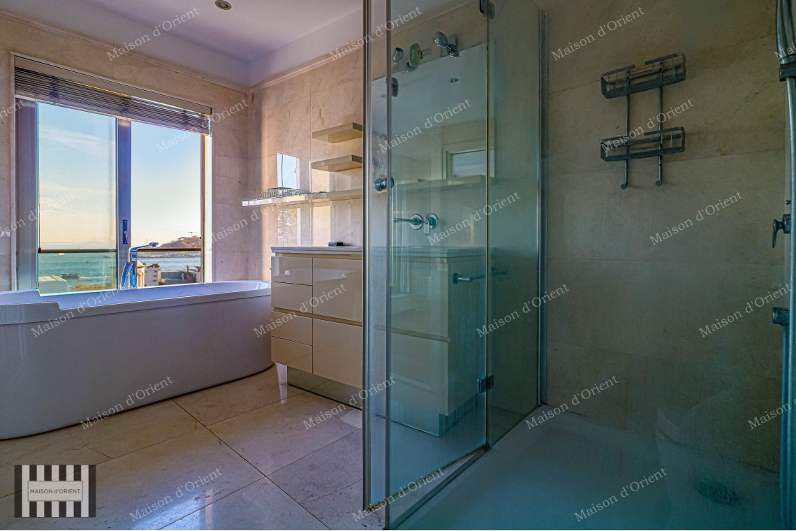 5+1 Rental Flat with Terrace and Panoramic View in Cihangir