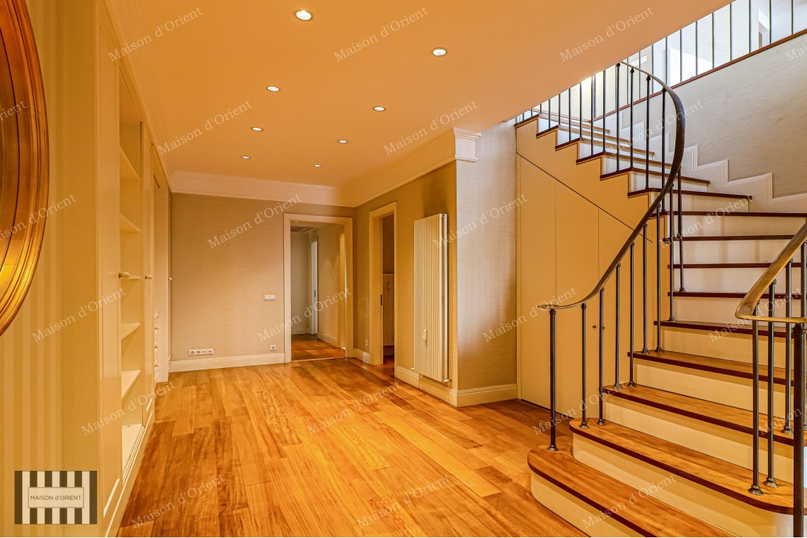 5+1 Rental Flat with Terrace and Panoramic View in Cihangir