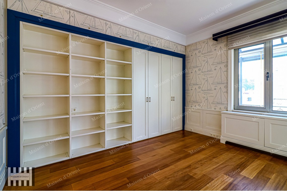 5+1 Rental Flat with Terrace and Panoramic View in Cihangir