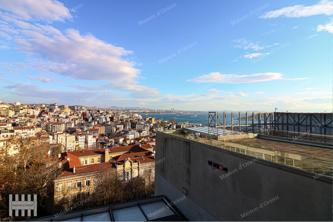 2+1 Rental Flat with Bosphorus View in Historical Building