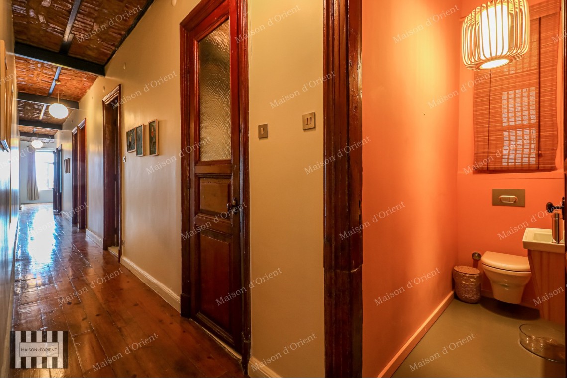 2+1 Rental Flat with Bosphorus View in Historical Building