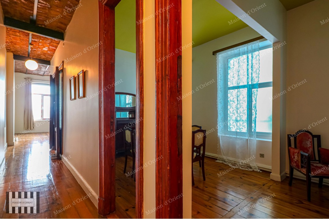 2+1 Rental Flat with Bosphorus View in Historical Building