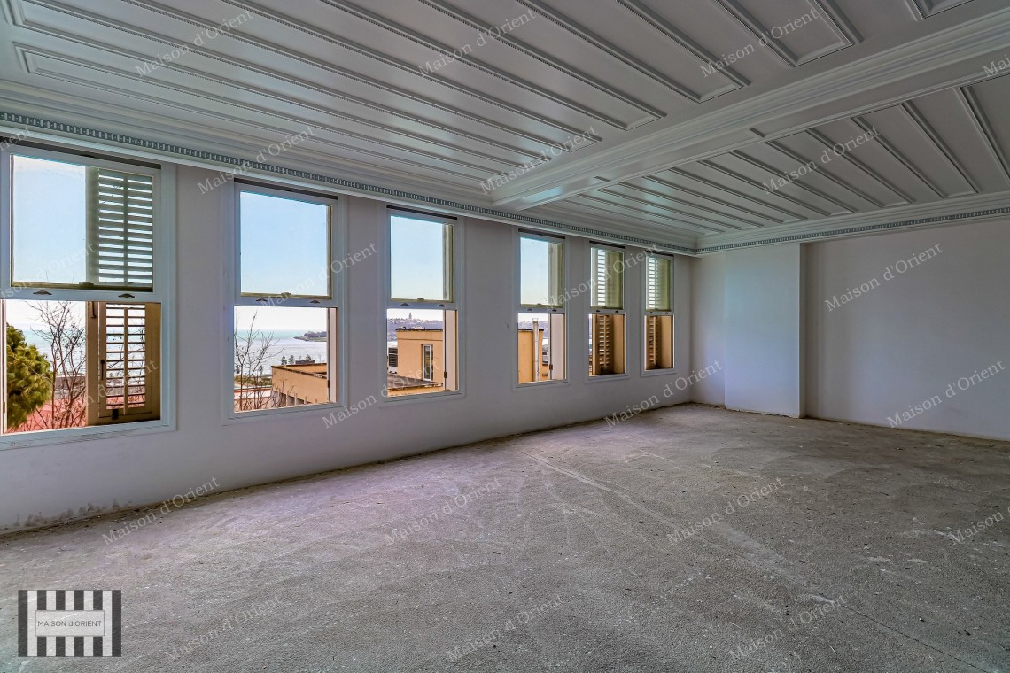 6-Storey Historical Mansion for Rent with Bosphorus View in Cihangir
