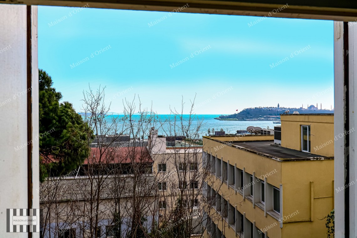 6-Storey Historical Mansion for Rent with Bosphorus View in Cihangir